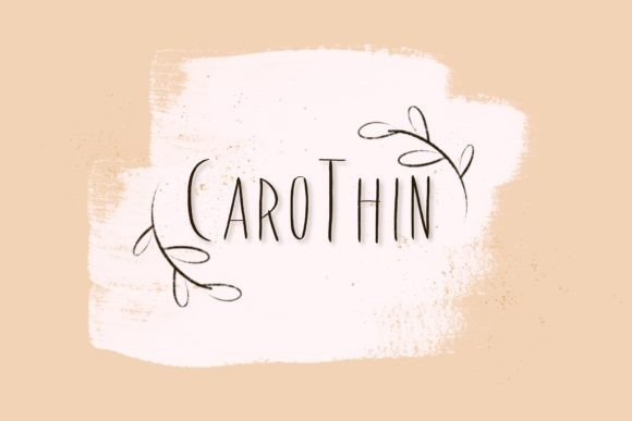 CaroThin: A Refined Script Typeface for Editorial Design