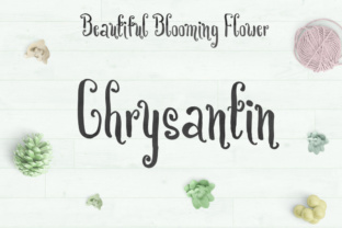Chrysantin: A Handwritten Font for Editorial Design