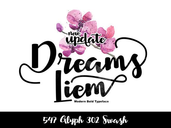 Dreams Liem: A Refined Script Typeface for Editorial Design