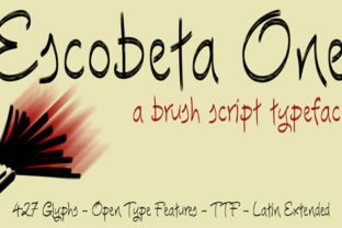 Escobeta One: A Handwritten Font for Crafters