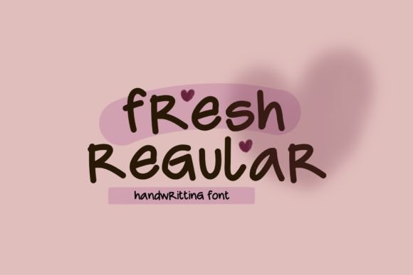 Fresh Regular: A Handwritten Typeface for Modern Web Design