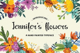 Jennifer s Flowers: A Hand-Painted Typeface for Branding