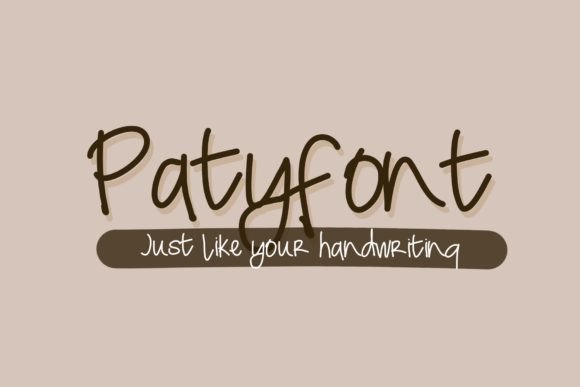 Paty Font: A Handwritten Typeface for Makers