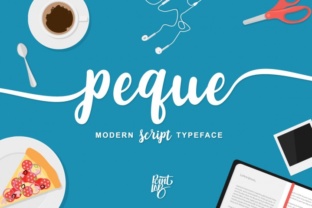 Peque: A Playful Script Font for Handmade Brands
