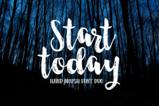 Start Today: A Hand-Brushed Typeface for Modern Web Design
